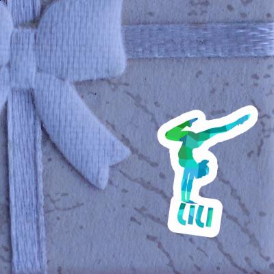 Sticker Lili Yoga-Frau Gift package Image