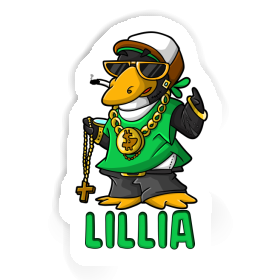 Lillia Sticker Hip-Hop Penguin Image