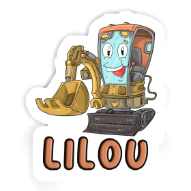 Autocollant Lilou Petite pelleteuse Image