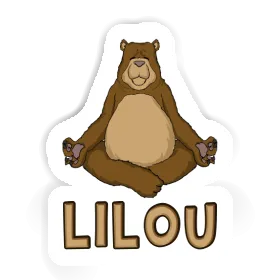 Sticker Lilou Yoga Bear Image
