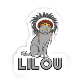 Indian Cat Sticker Lilou Image