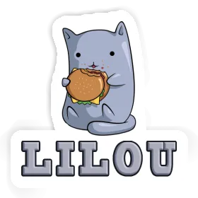 Sticker Hamburger Cat Lilou Image