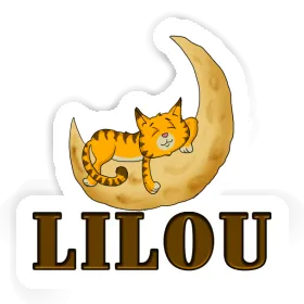 Sticker Sleeping Cat Lilou Image