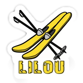 Lilou Sticker Ski Image