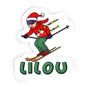 Skieur Autocollant Lilou Image