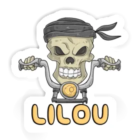 Sticker Motorcycle Rider Lilou Image