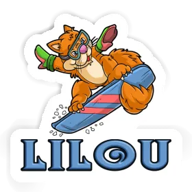 Sticker Snowboarder Lilou Image