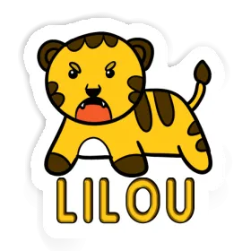 Baby-Tiger Aufkleber Lilou Image