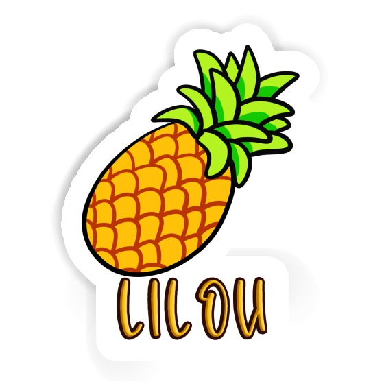 Pineapple Sticker Lilou Notebook Image