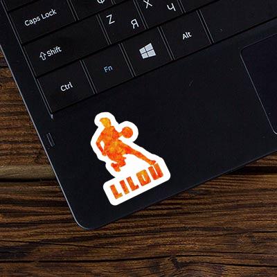 Basketball Player Sticker Lilou Laptop Basketball Player Sticker Lilou Laptop Image