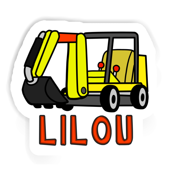 Mini-Excavator Sticker Lilou Mini-Excavator Sticker Lilou Image