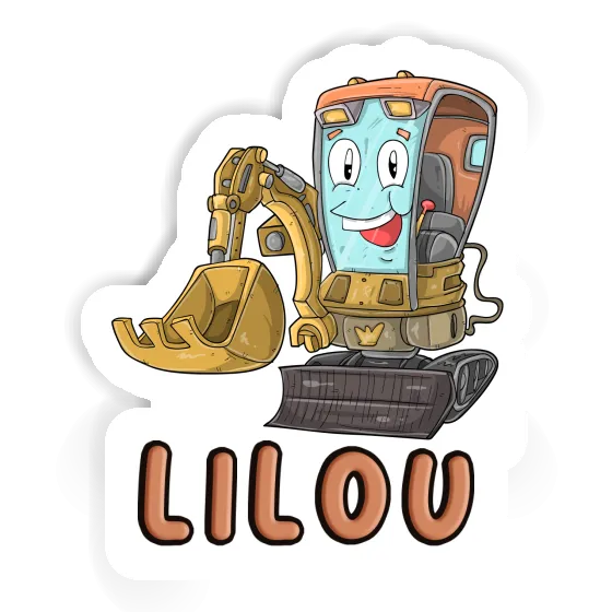 Autocollant Lilou Petite pelleteuse Image