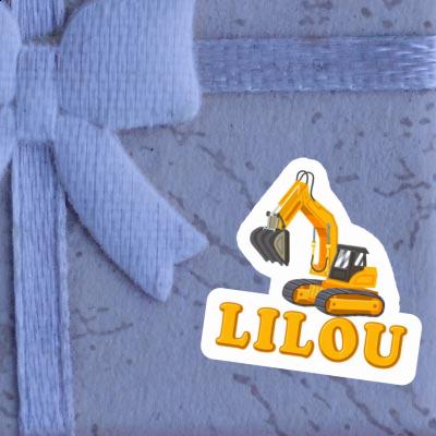 Lilou Sticker Excavator Notebook Lilou Sticker Excavator Gift package Image
