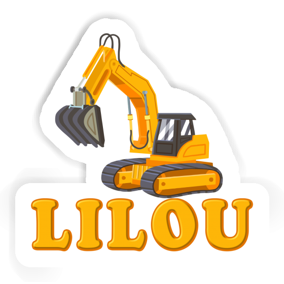 Lilou Sticker Excavator Laptop Lilou Sticker Excavator Laptop Image