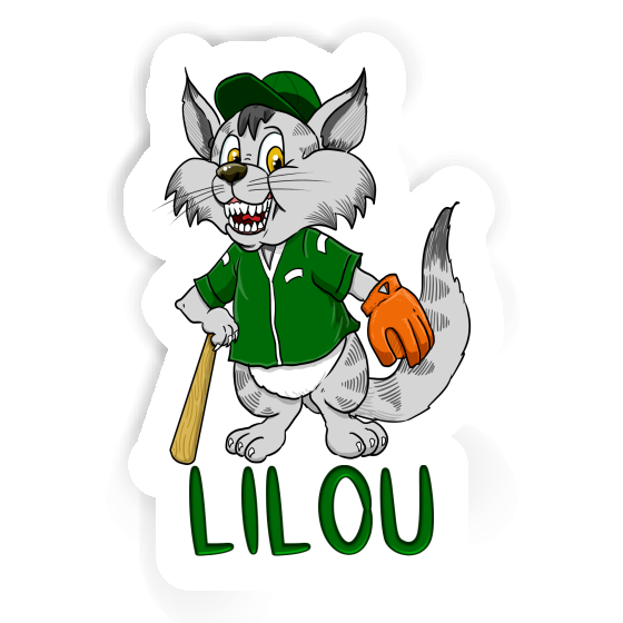 Sticker Lilou Baseball Cat Gift package Image