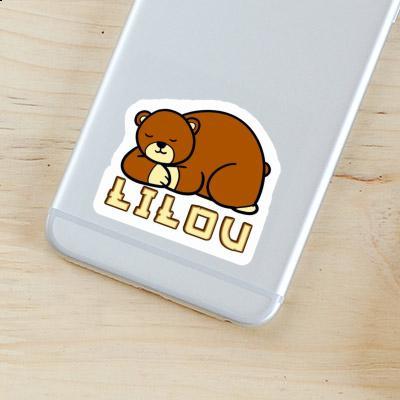 Lilou Autocollant Ours Notebook Image