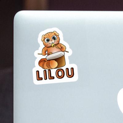 Autocollant Chat-tambour Lilou Notebook Autocollant Chat-tambour Lilou Gift package Image