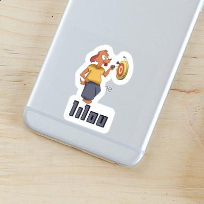Lilou Sticker Darts Player Notebook Lilou Sticker Darts Player Notebook Image