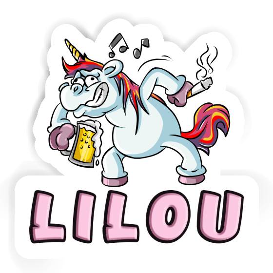 Lilou Aufkleber Einhorn Notebook Lilou Aufkleber Einhorn Gift package Image