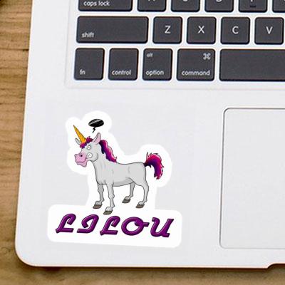 Einhorn Aufkleber Lilou Notebook Einhorn Aufkleber Lilou Notebook Image