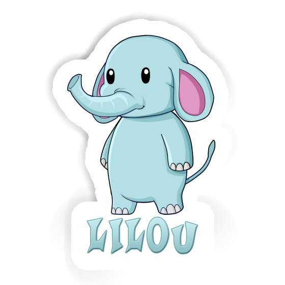 Lilou Sticker Elephant Notebook Lilou Sticker Elephant Gift package Image