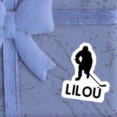 Lilou Sticker Hockey Player Notebook Lilou Sticker Hockey Player Notebook Image