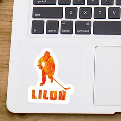 Eishockeyspieler Sticker Lilou Laptop Image