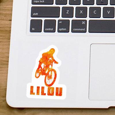 Lilou Autocollant Freeride Biker Laptop Lilou Autocollant Freeride Biker Laptop Image