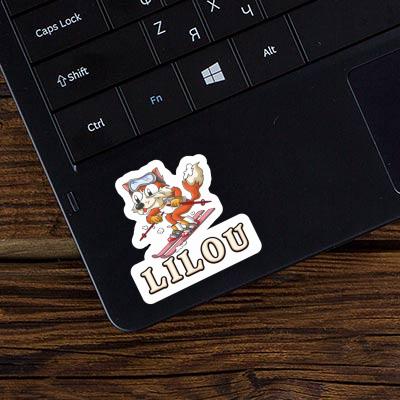 Lilou Autocollant Skieur Laptop Lilou Autocollant Skieur Laptop Image