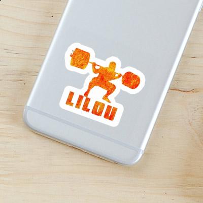 Sticker Weightlifter Lilou Notebook Image