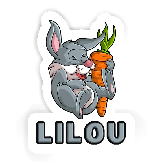 Aufkleber Hase Lilou Laptop Image
