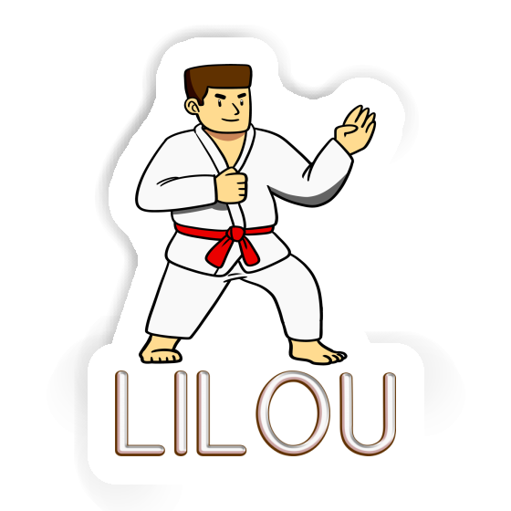 Sticker Lilou Karateka Laptop Image