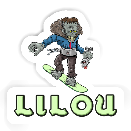 Autocollant Snowboardeur Lilou Notebook Autocollant Snowboardeur Lilou Gift package Image