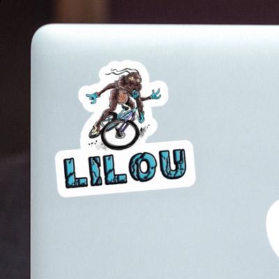 Lilou Autocollant Vététiste Image