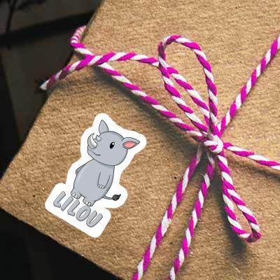 Autocollant Lilou Rhinocéros Notebook Autocollant Lilou Rhinocéros Gift package Image
