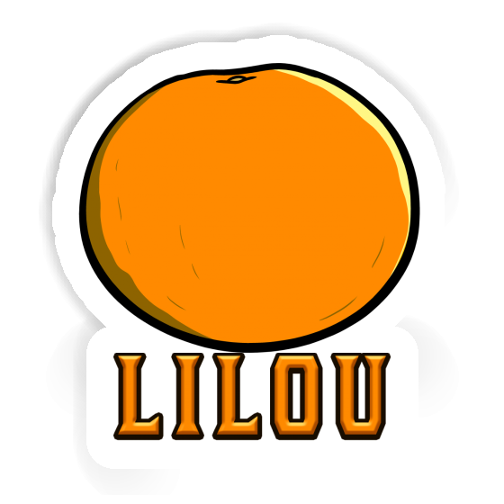 Sticker Lilou Orange Gift package Image