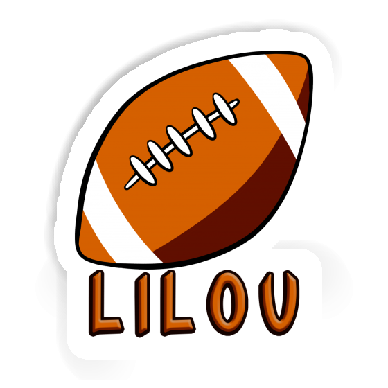 Ballon de rugby Autocollant Lilou Notebook Ballon de rugby Autocollant Lilou Notebook Image