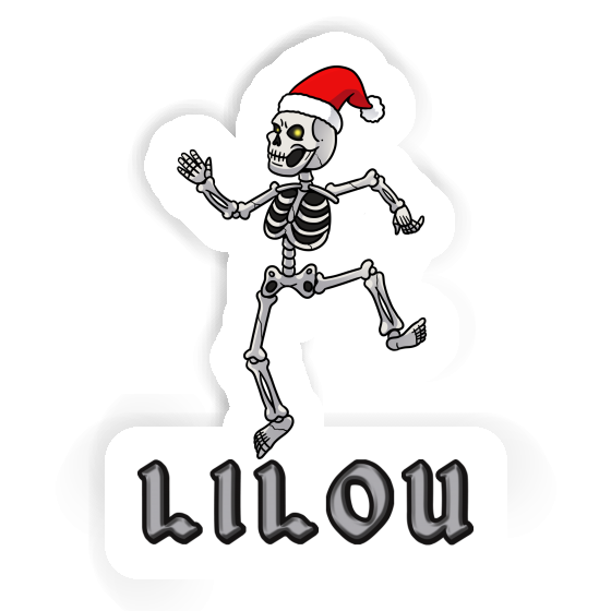 Autocollant Squelette de Noël Lilou Notebook Autocollant Squelette de Noël Lilou Notebook Image