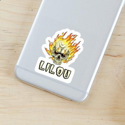 Aufkleber Lilou Totenkopf Laptop Aufkleber Lilou Totenkopf Laptop Image