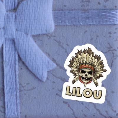 Autocollant Lilou Tête de mort Autocollant Lilou Tête de mort Image