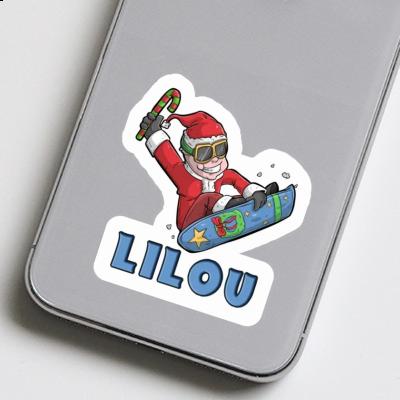Autocollant Lilou Snowboarder de Noël Notebook Autocollant Lilou Snowboarder de Noël Gift package Image