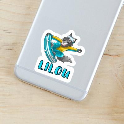 Autocollant Snowboardeur Lilou Notebook Image