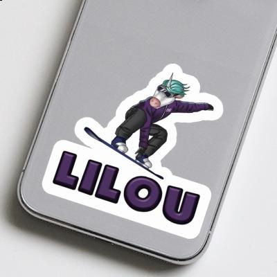 Sticker Snowboarderin Lilou Laptop Sticker Snowboarderin Lilou Laptop Image