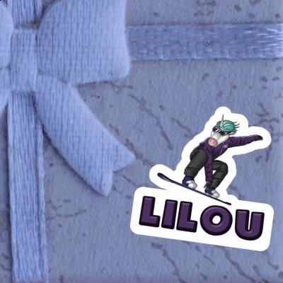 Sticker Snowboarderin Lilou Notebook Sticker Snowboarderin Lilou Gift package Image