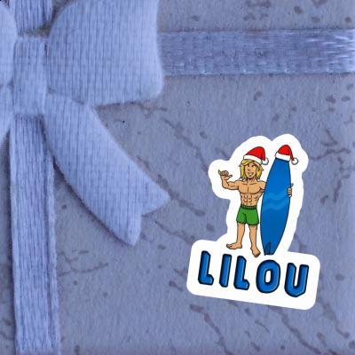 Lilou Autocollant Surfeur de Noël Lilou Autocollant Surfeur de Noël Image