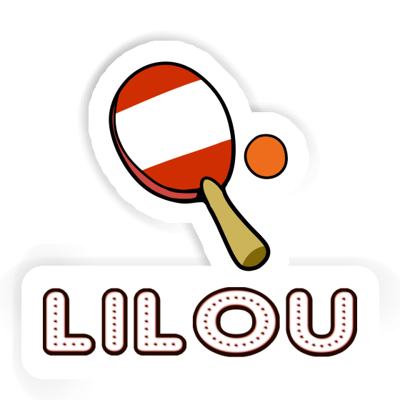 Autocollant Lilou Raquette de ping-pong Notebook Autocollant Lilou Raquette de ping-pong Notebook Image