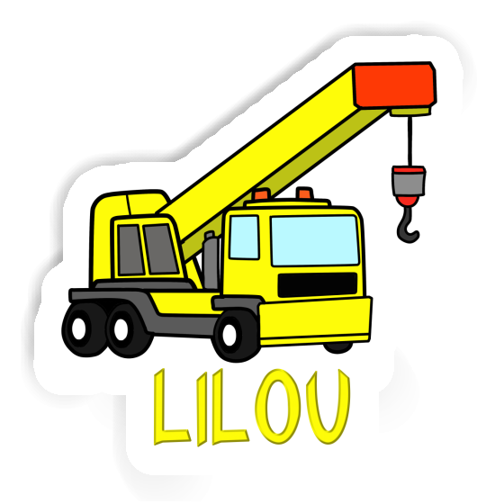 Lilou Autocollant Grue mobile Laptop Image