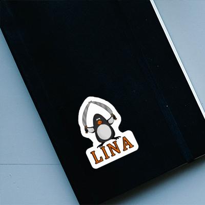Pingouin de combat Autocollant Lina Pingouin de combat Autocollant Lina Image