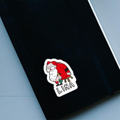 Lina Autocollant Père Noël Laptop Lina Autocollant Père Noël Laptop Image