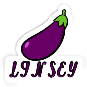 Aubergine Autocollant Linsey Image